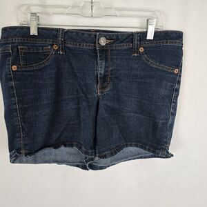2 BW/U Jean Shorts Women's 16 Blue Dark Wash